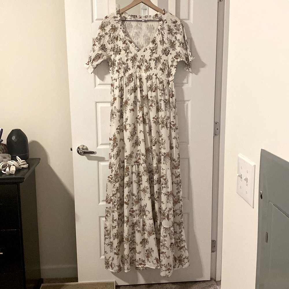 Baltic Born floral smocked maxi dress - size large